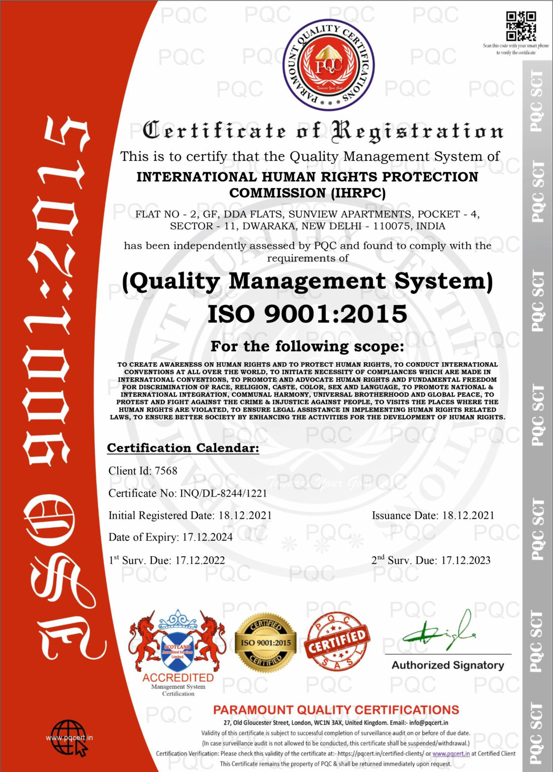 ISO 9001 Certification