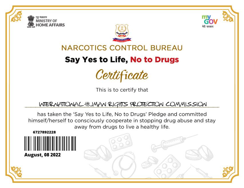 Narcotics Pledge
